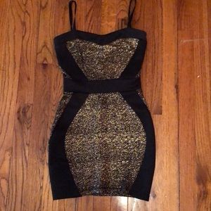 Black and Gold Dress